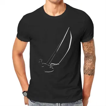 Мужские футболки Sailboat_Sailing, хлопковая забавная футболка, футболки с круглым воротом, топы с короткими рукавами, оригинальные