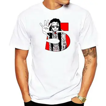 Новые поступившие футболки унисекс с коротким рукавом Camiseta de diseño de estilo de moda para hombre, camisas de Lil Wayne, ropa para hombre