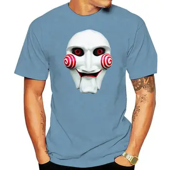 Мужская футболка SAW Mask Дизайн, вдохновленный фильмом пилы Jigsaw, Футболки для отдыха, футболки с принтом, летняя мода для женщин