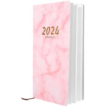 Записная книжка 2024 года, блокнот, Повестка дня, Руководство по мраморному планированию, бизнес-планировщик для студентов, практическое письмо, портативный