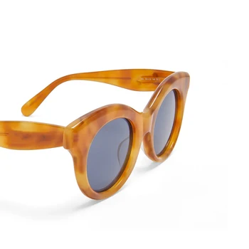 Модные женские солнцезащитные очки City с оттенками Mod40126I в ацетатной оправе в стиле кошачьих глаз, круглые линзы из смолы, фирменный дизайн для обслуживания клиентов