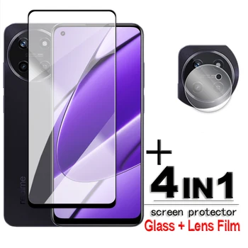 Для Realme 11 4G Glass Realme 11 Закаленное Стекло 2.5D Клей С Полным покрытием HD Защитная Пленка Для Экрана Realme 11 4G 5G Global Lens Film